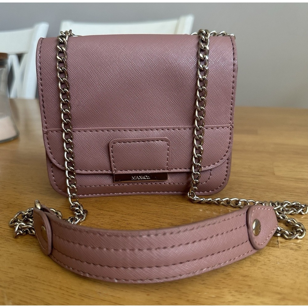 Max & Co Mini Purse Pink‎ Sand Silver Chain